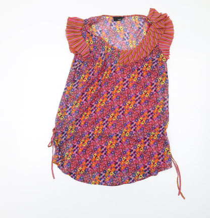 Womens UK Size 10 NEXT Multicoloured Basic T-Shirt