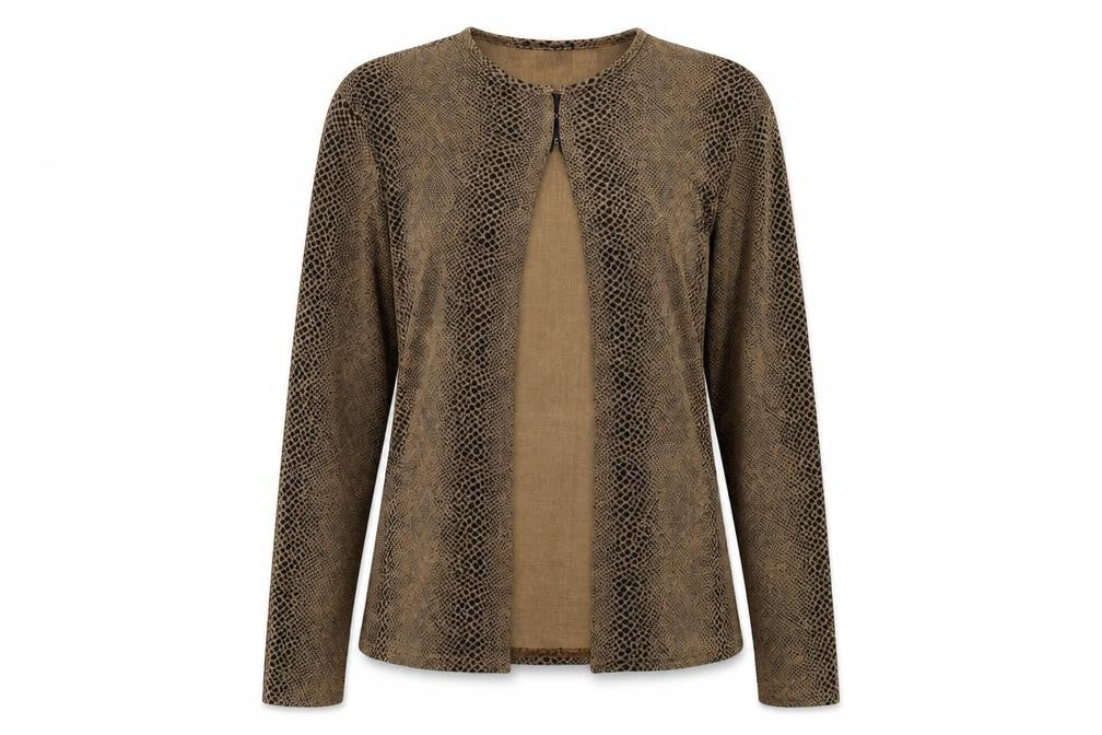 Womens UK Size M Sky Brown Basic T-Shirt