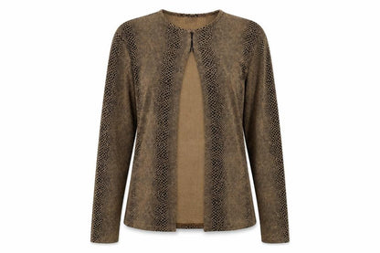 Womens UK Size M Sky Brown Basic T-Shirt