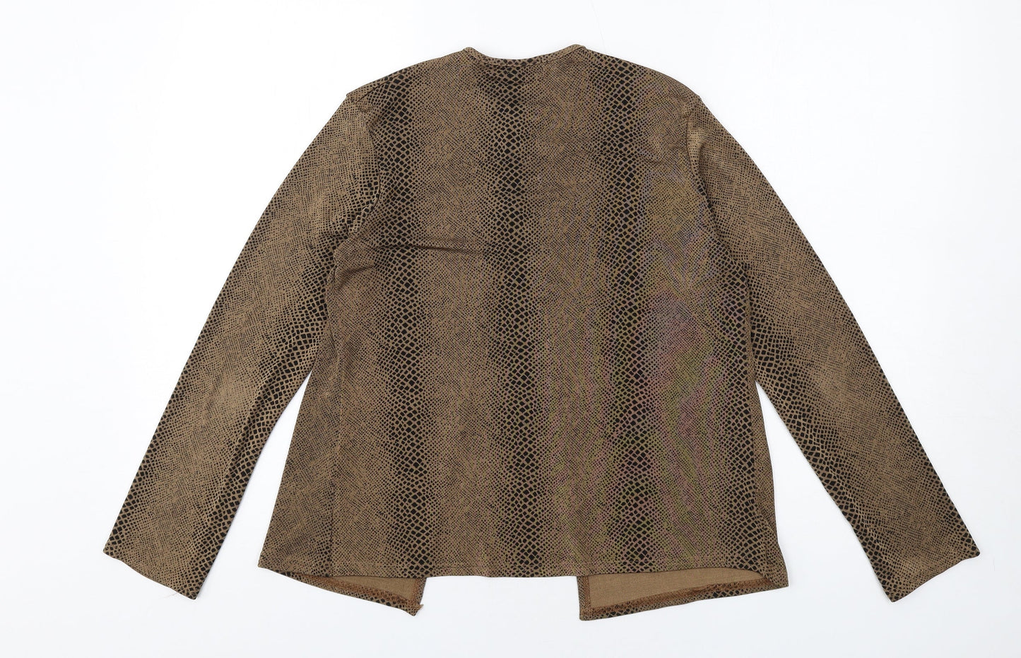 Womens UK Size M Sky Brown Basic T-Shirt