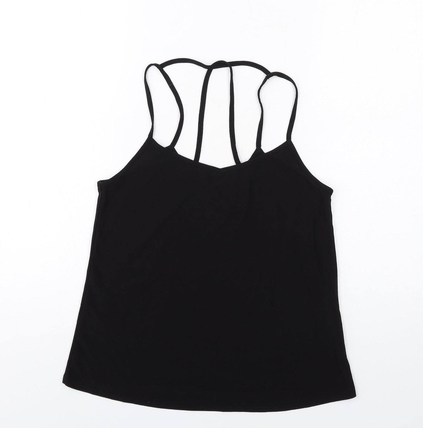 Womens UK Size 8 New Look Black Camisole Tank