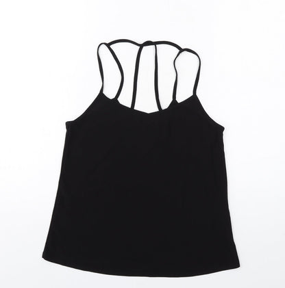 Womens UK Size 8 New Look Black Camisole Tank