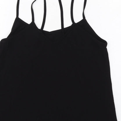 Womens UK Size 8 New Look Black Camisole Tank