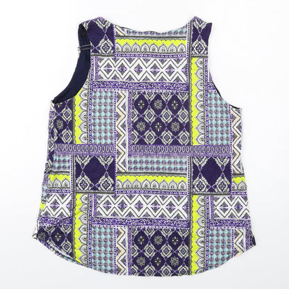 Womens UK Size 14 Wallis Multicoloured Basic Tank