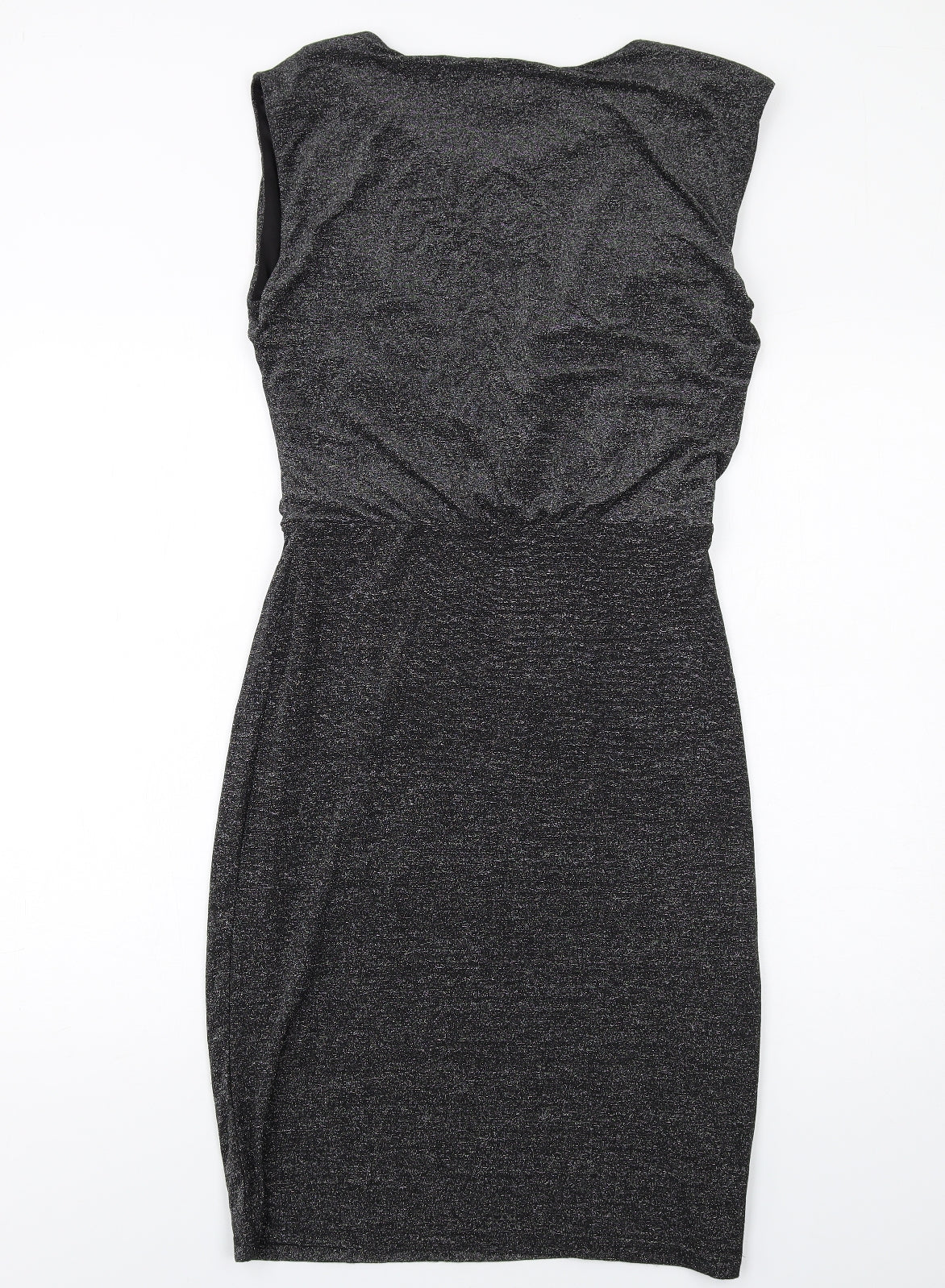 Oasis Womens Black Polyamide Bodycon Size S Round Neck Pullover