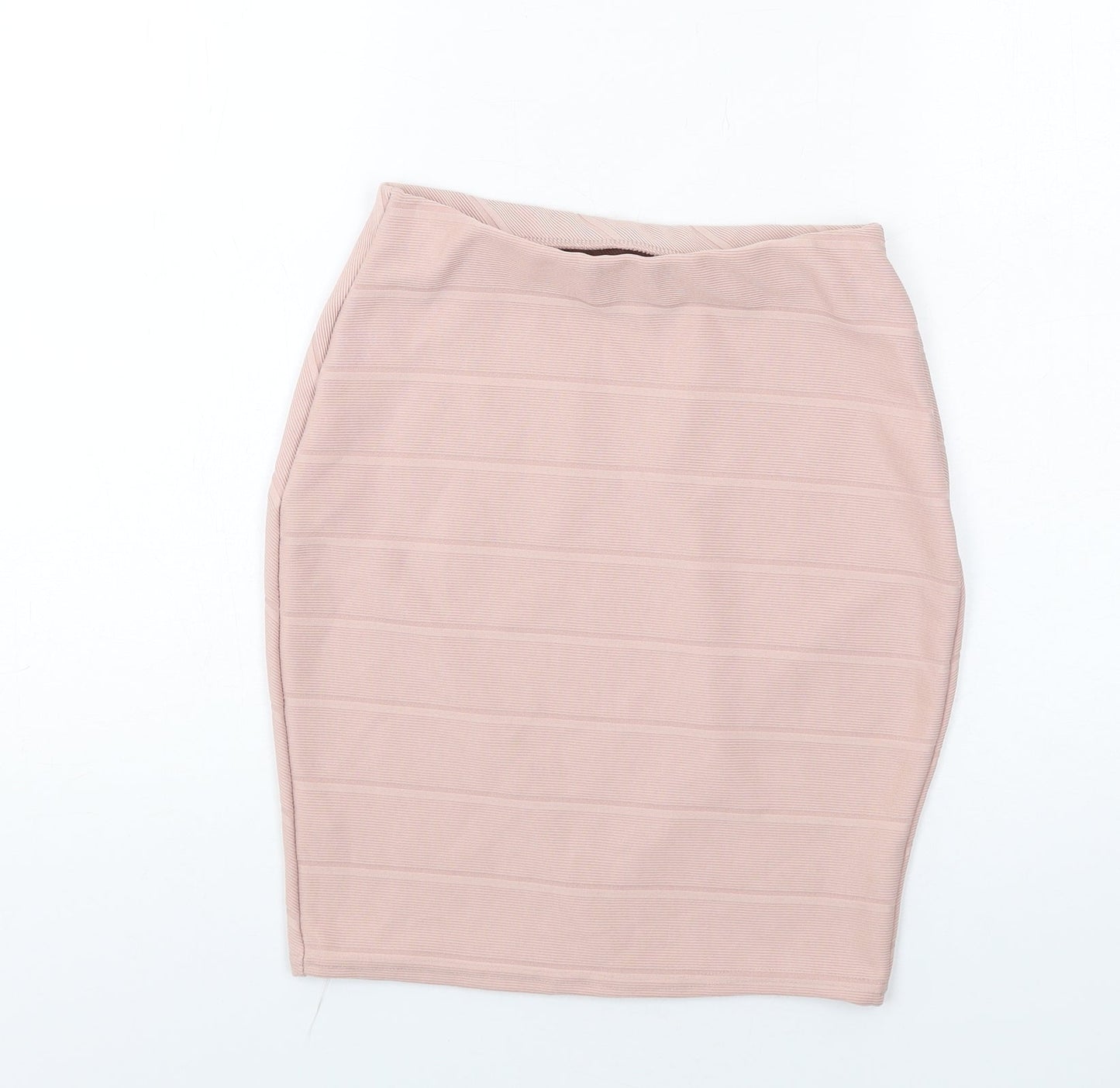 Miss Selfridge Womens Pink Polyester Straight & Pencil Skirt Size 6