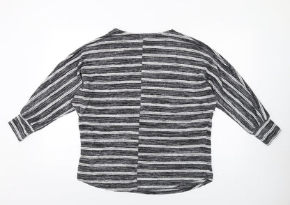 Womens UK Size L Quiz Grey Pullover Jumper