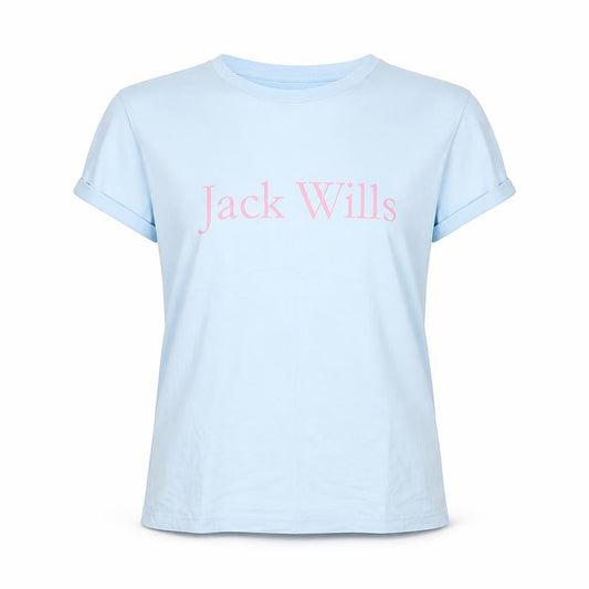 Womens UK Size 6 Jack Wills Blue Basic T-Shirt