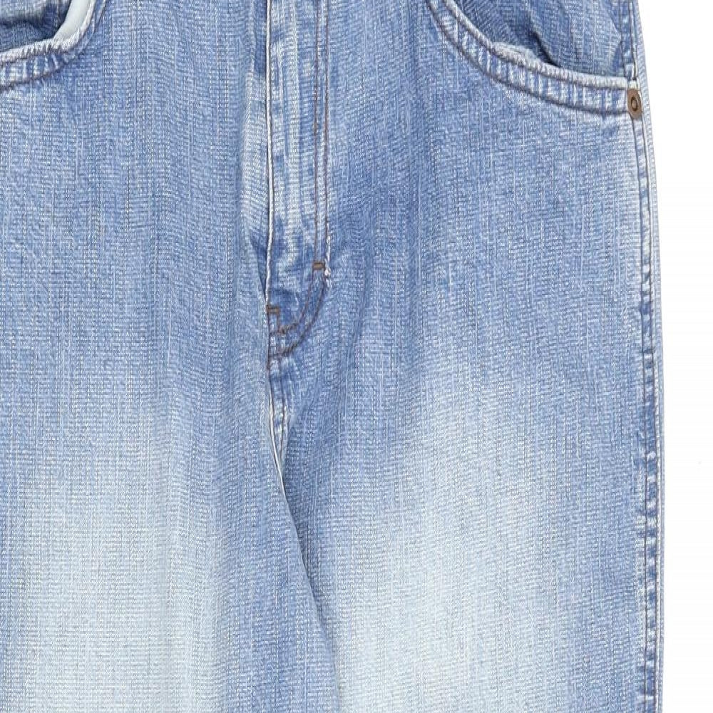 Womens UK Size 10 Marks and Spencer Regular Fit Straight Blue Jeans