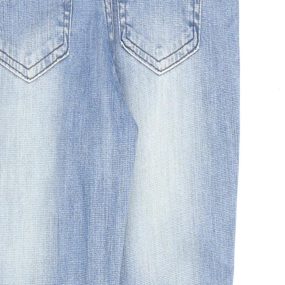 Womens UK Size 10 Marks and Spencer Regular Fit Straight Blue Jeans