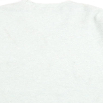 Autograph Womens Green V-Neck Acrylic Pullover Jumper Size 16