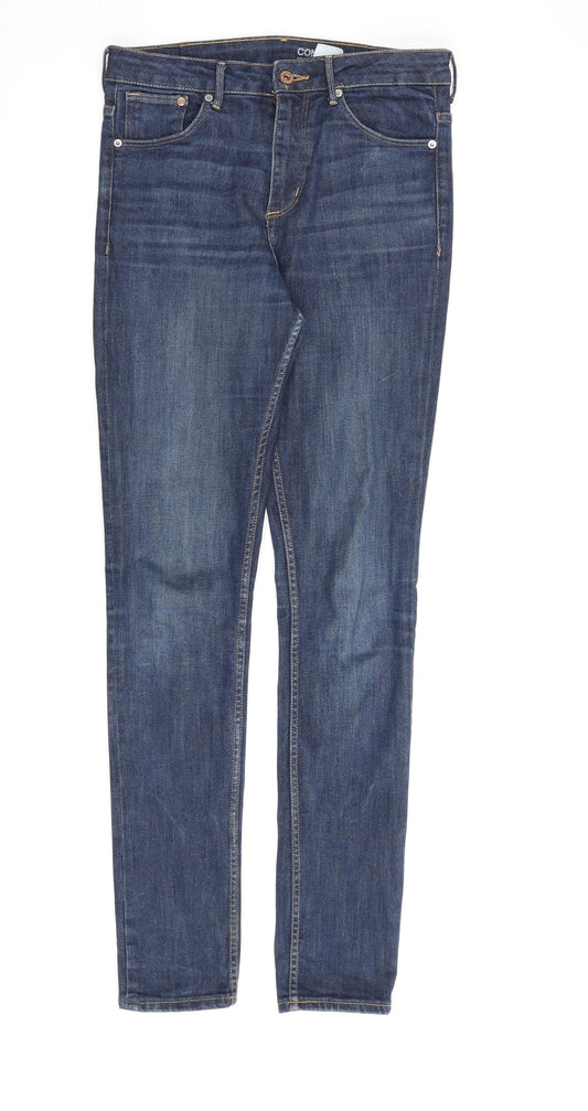H&M Mens Blue Cotton Skinny Jeans Size 28 in L32 in Regular Zip