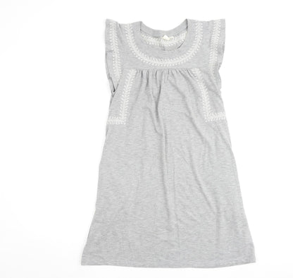 Gap Womens Grey Cotton A-Line Size 2XS Round Neck Pullover