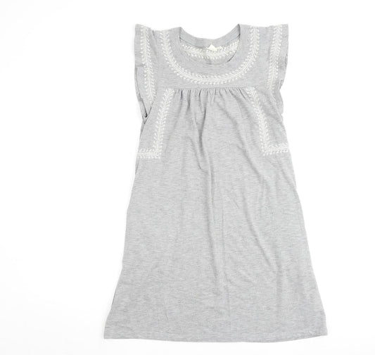 Gap Womens Grey Cotton A-Line Size 2XS Round Neck Pullover