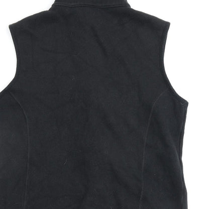 JERZEES Womens Black Gilet Coat Size XL Zip