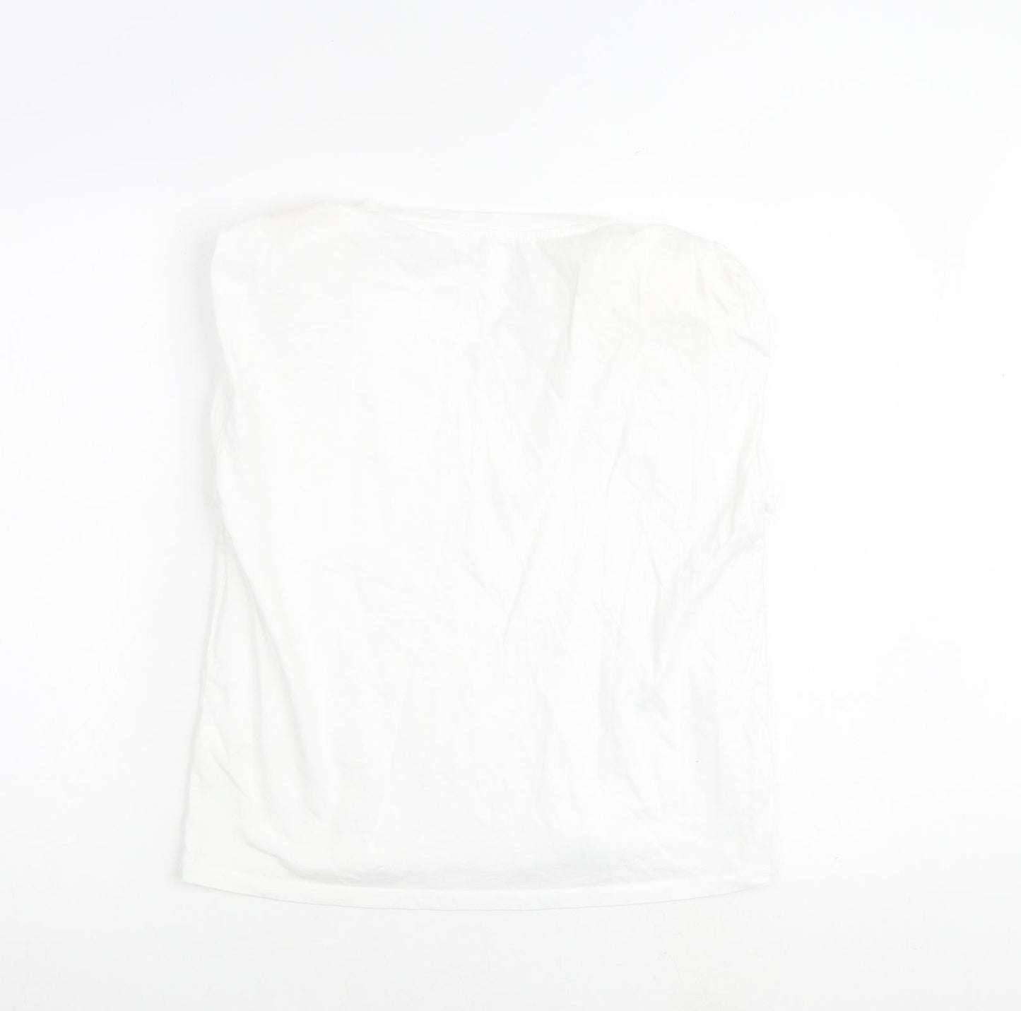 Womens UK Size XS Monki White Basic Blouse