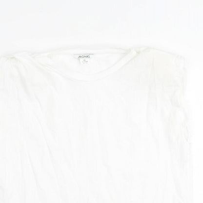 Womens UK Size XS Monki White Basic Blouse