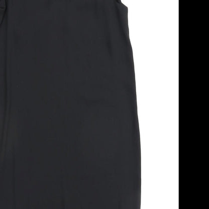 H&M Womens Black Polyester A-Line Size 8 Round Neck Pullover