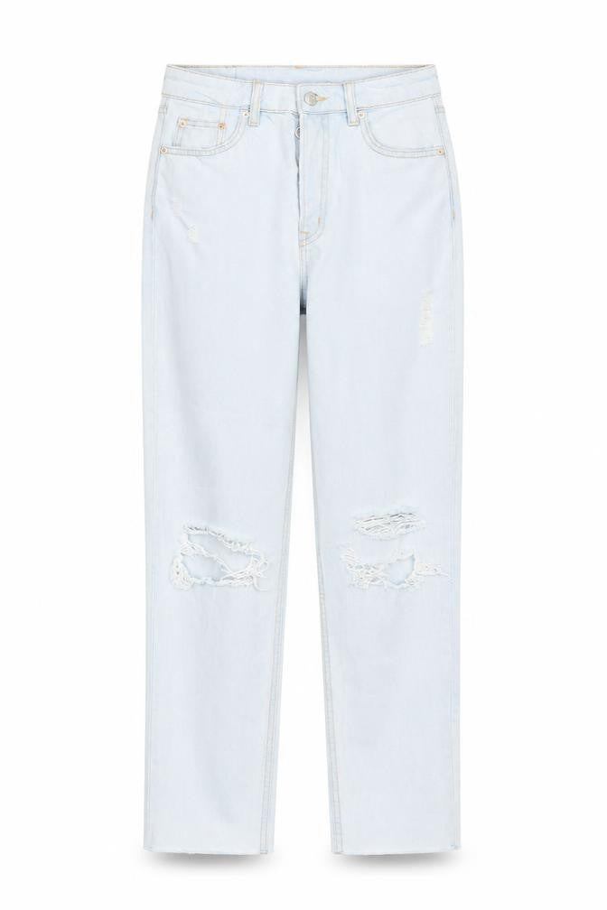 Womens UK Size 6 H&M Regular Fit Straight Blue Jeans