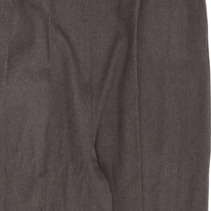 Bonmarché Womens Brown Polyester Trousers Size 22 L26 in Regular