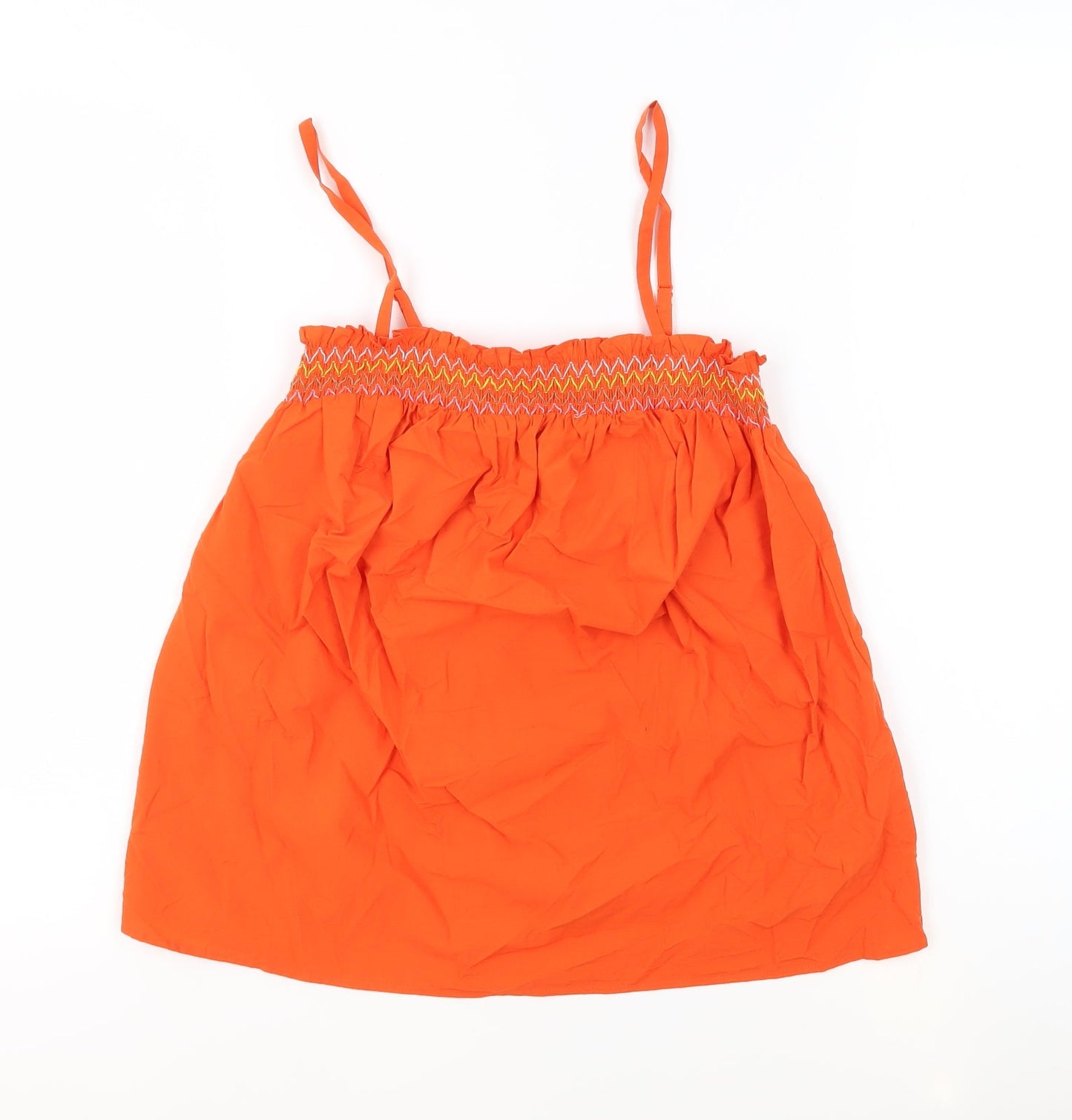 Womens UK Size 8 Marks and Spencer Orange Basic Tank