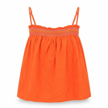 Womens UK Size 8 Marks and Spencer Orange Basic Tank