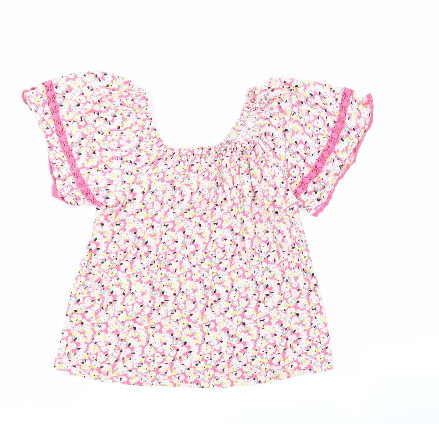 Womens UK Size 6 Marks and Spencer Pink Basic Blouse