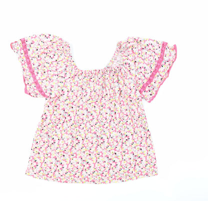 Womens UK Size 6 Marks and Spencer Pink Basic Blouse