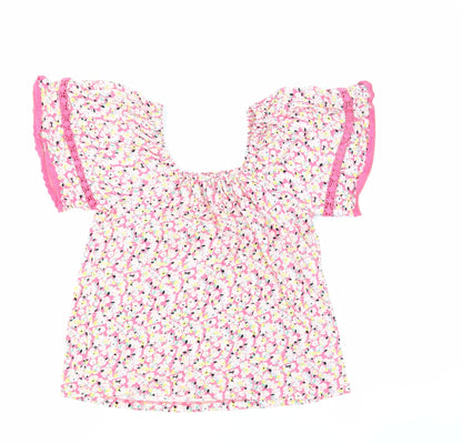 Womens UK Size 6 Marks and Spencer Pink Basic Blouse