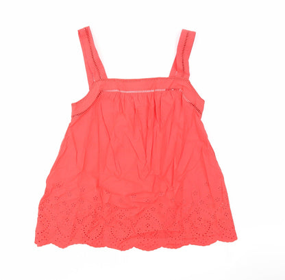 Womens UK Size 8 Marks and Spencer Red Basic Tank