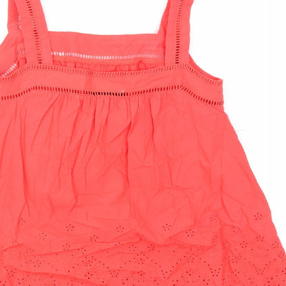 Womens UK Size 8 Marks and Spencer Red Basic Tank