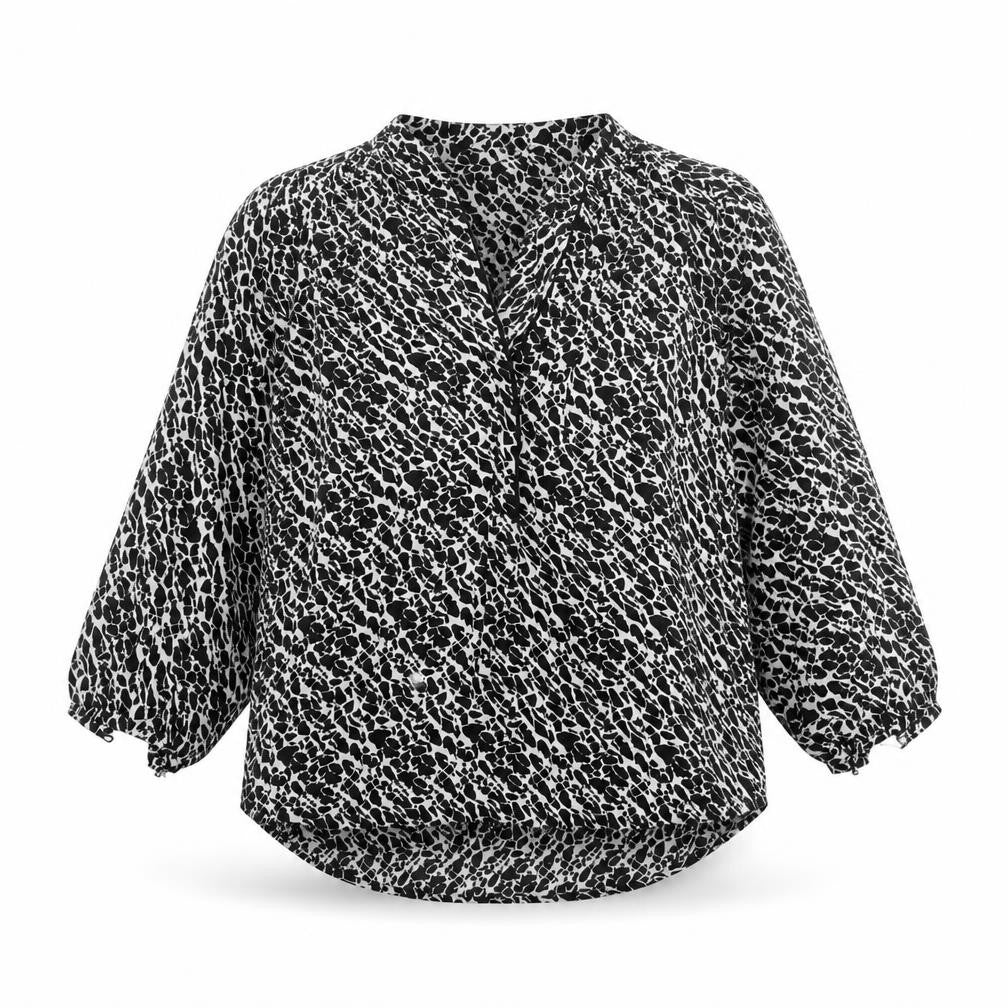 Womens UK Size 4 H&M Black Basic Blouse