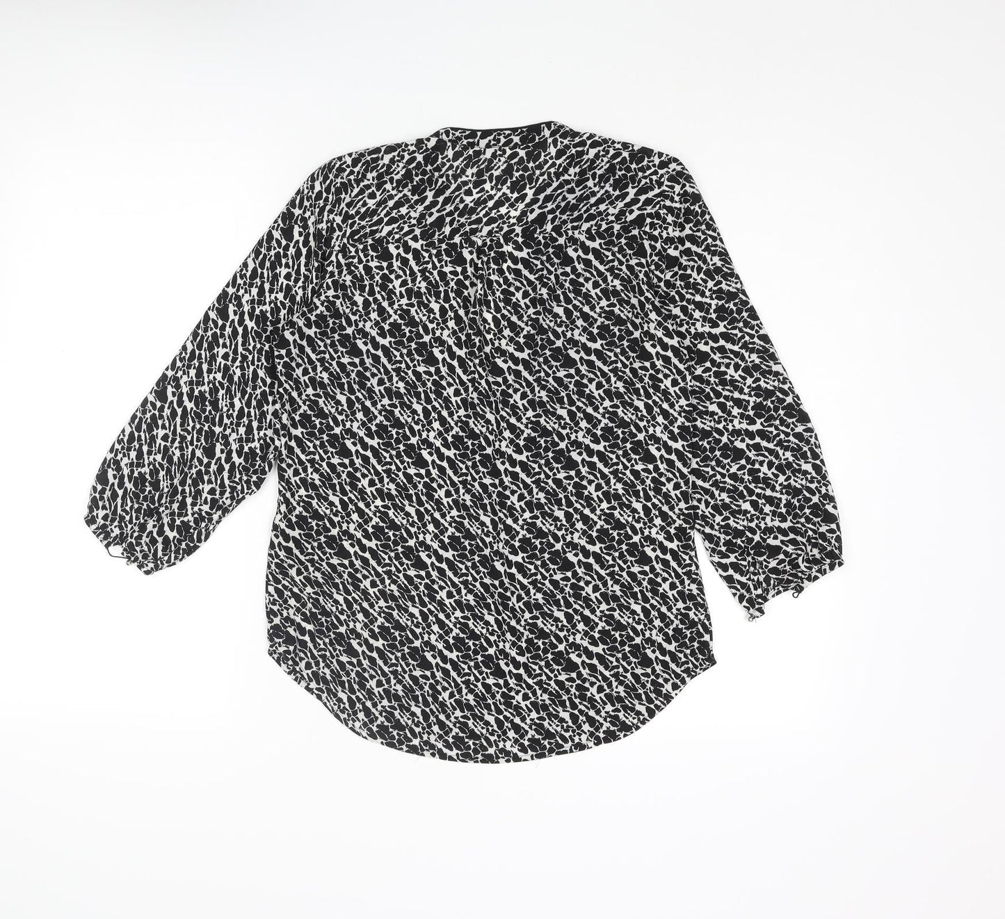 Womens UK Size 4 H&M Black Basic Blouse