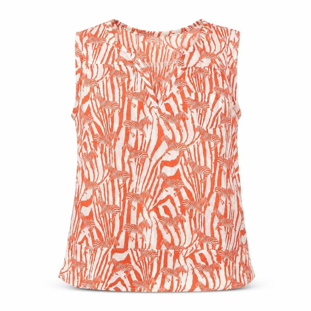 Womens UK Size XS H&M Orange Basic Blouse