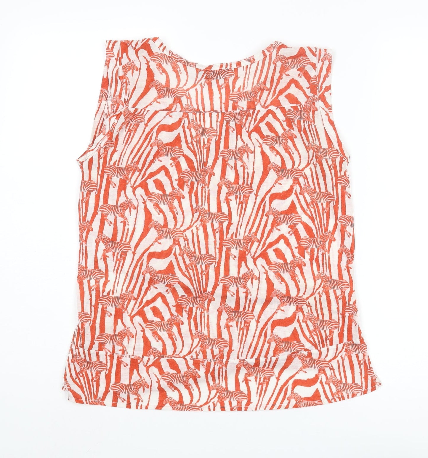 Womens UK Size XS H&M Orange Basic Blouse