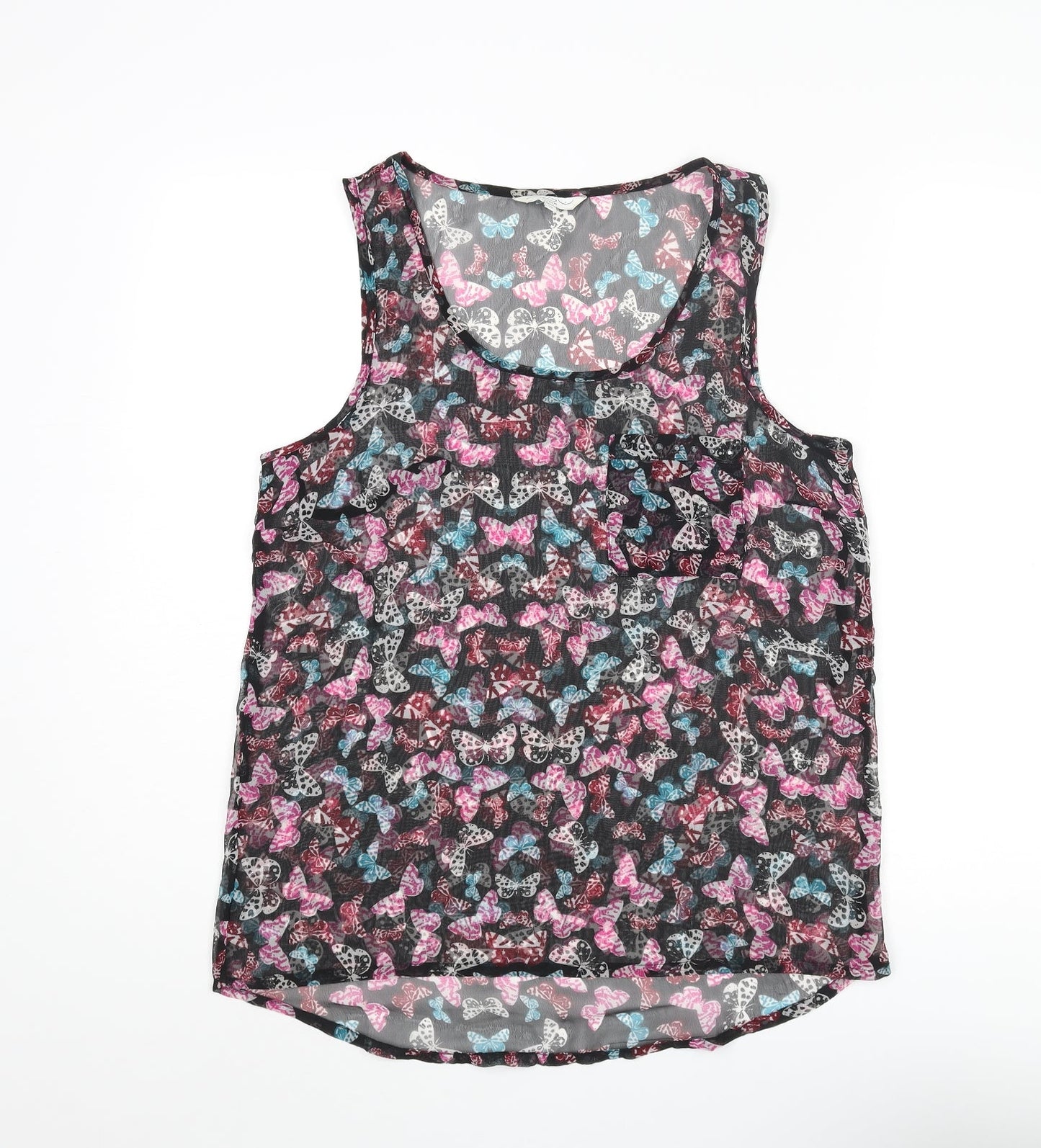Womens UK Size 10 New Look Multicoloured Basic Blouse