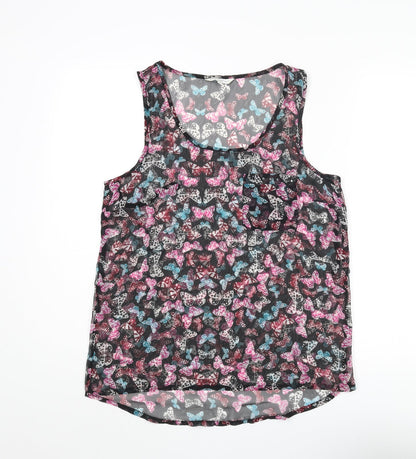 Womens UK Size 10 New Look Multicoloured Basic Blouse