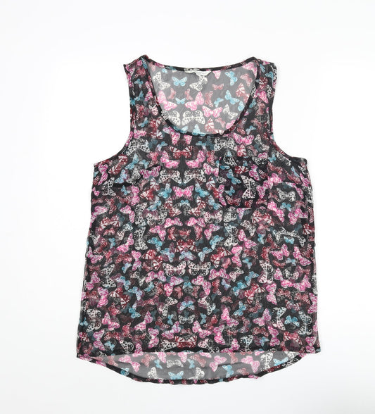 Womens UK Size 10 New Look Multicoloured Basic Blouse