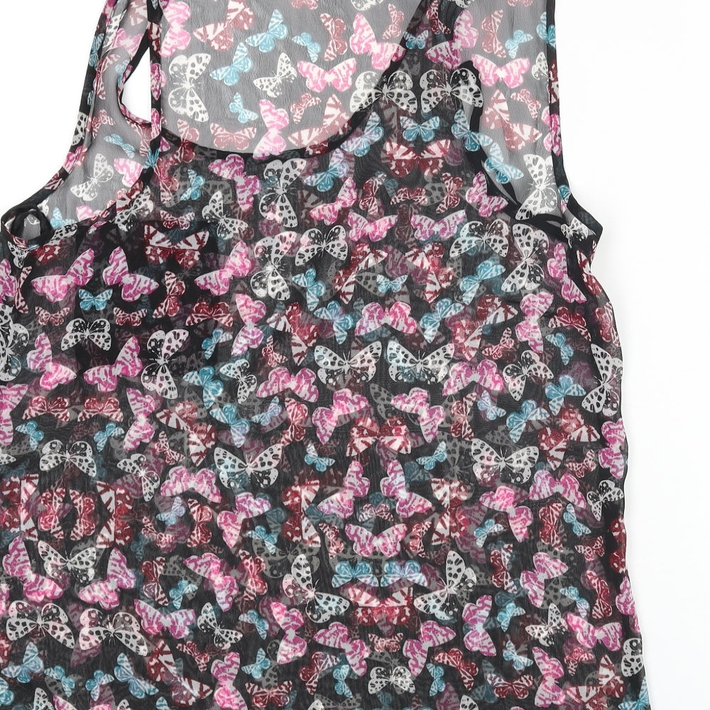 Womens UK Size 10 New Look Multicoloured Basic Blouse
