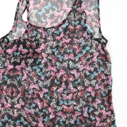 Womens UK Size 10 New Look Multicoloured Basic Blouse