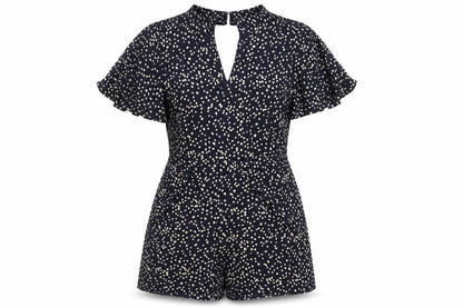 Womens UK Size XS Mango One-Piece Black Playsuit