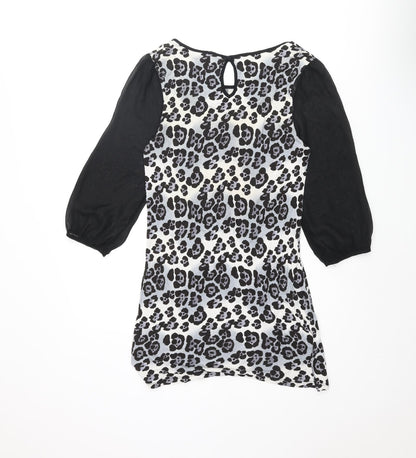 Womens UK Size 8 NEXT Multicoloured Tunic Blouse