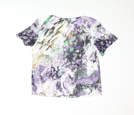 Womens UK Size 16 Gray & Osbourn Multicoloured Basic Blouse