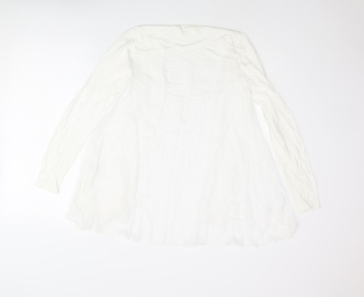 Womens UK Size 8 NEXT Ivory Kimono Blouse