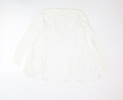 Womens UK Size 8 NEXT Ivory Kimono Blouse