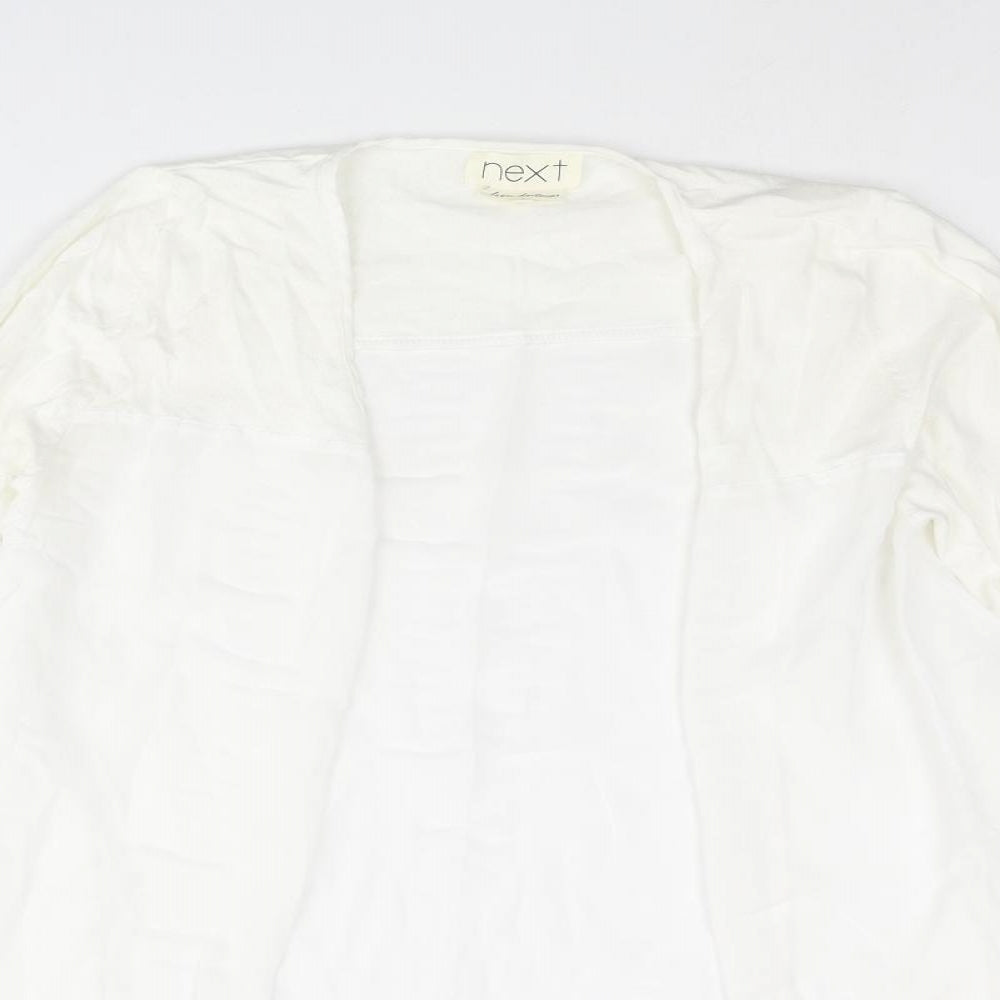 Womens UK Size 8 NEXT Ivory Kimono Blouse