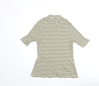 Womens UK Size 12 Marks and Spencer Multicoloured Basic T-Shirt