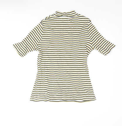 Womens UK Size 12 Marks and Spencer Multicoloured Basic T-Shirt