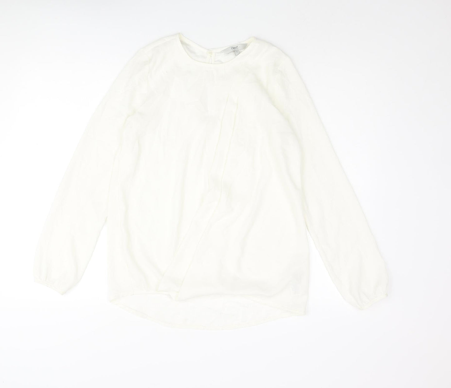 Womens UK Size 6 NEXT Ivory Basic Blouse