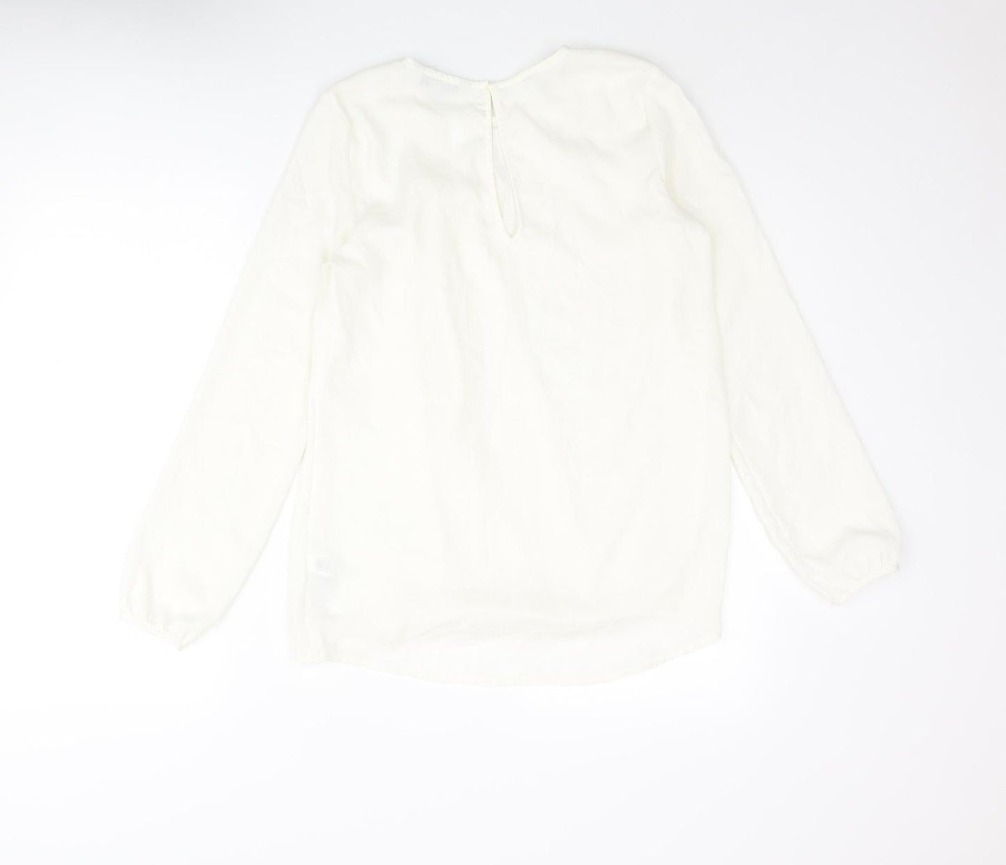 Womens UK Size 6 NEXT Ivory Basic Blouse
